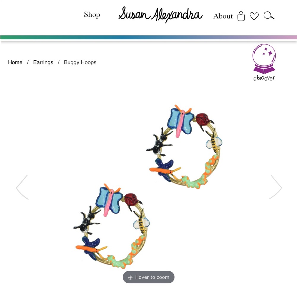 Susan Alexandra Buggy Hoop Earrings